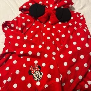 Disney Red and White Polka Dot Hoodie